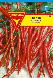 Paprika De Cayenne Frankonia Samen